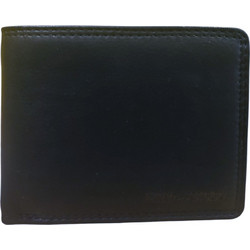 Hill Burry Men's Leather Wallet Black 88803-6404-BLK