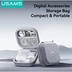 Usams ZB351 Θήκη Ακουστικών Bluetooth Γκρι