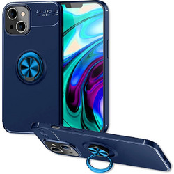 Ancus AutoFocus Shock Proof Ring Holder Back Cover Blue (iPhone 14 Plus)