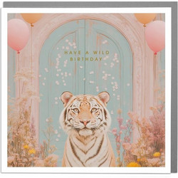 Ευχετήρια κάρτα με Φάκελο - Have a Wild Birthday (Tiger/15x15) - Lola Desing