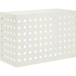 vidaXL Κάλυμμα κλιματιστικού Λευκό 90 x 40 x 60 cm Ατσάλι