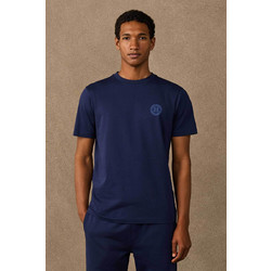 Hackett ανδρικό T-shirt με graphic logo Classic Fit - HM5000121 Μπλε Σκούρο