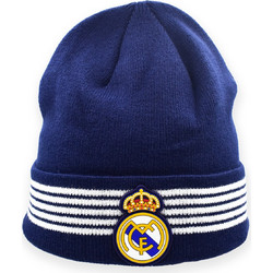 Real Madrid CF Official Beanie - Navy Striped Cuff - Size U (RM5GO26)
