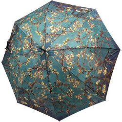 Ομπρέλα Αυτόματη Vincent van Gogh - Almond Blossom 105cm 8 Ακτινών - Γαλάζιο