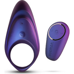 Hueman Neptune Vibrating Cock Ring & Remote Ελαστικό Δαχτυλίδι Πέους Σιλικόνης με Δόνηση Μωβ