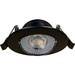 MIRED ΧΩΝΕΥΤΟ POWER ADJUSTABLE DOWNLIGHT ΣΤΡΟΓΓΥΛΟ 220-240V 3CCT 3W5W7W 85LMW ΜΑΥΡΟ / MIREDRBCCT