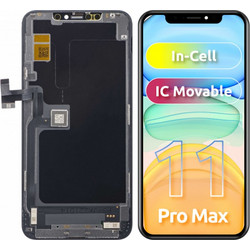JK LCD Οθόνη In-Cell IC για Apple iPhone 11 Pro Max, Μαύρη