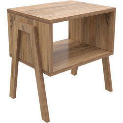 ΚΟΜΟΔΙΝΟ JAKE HM18182.04 ΜΕΛΑΜΙΝΗ ΣΕ ΦΥΣΙΚΟ ΞΥΛΟΥ 48x35x49Υεκ