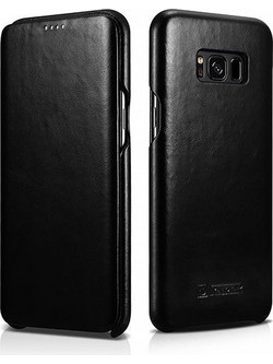 iCarer Vintage Leather Black (Galaxy S8)