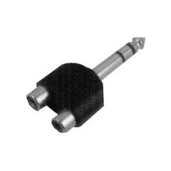 Reduction Jack 6.3 stereo/ 2xCINCH plug contact