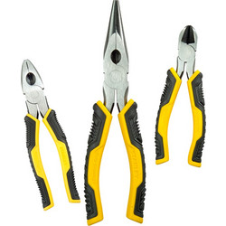 Stanley STHT0-75094 Σετ 3 Τεμαχιων Πενσες Μακριας και Διαγωνιας Κοπης 150mm
