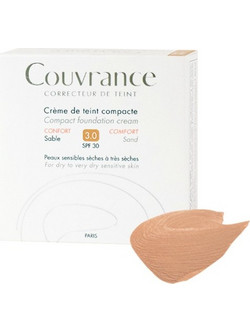 Avene Couvrance Creme de Teint Oil - Free 03 Sable Compact Make Up SPF30 9.5gr