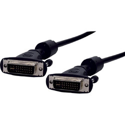 DVI-I MALE TO DVI-I MALE 1.8m 24+5pin CABLE 198 BLACK CAB-H050