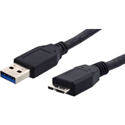 POWERTECH CAB-U004 USB A 3.0 CABLE MALE/MALE MICRO 1.5m BLUE POWER TECH CABU004