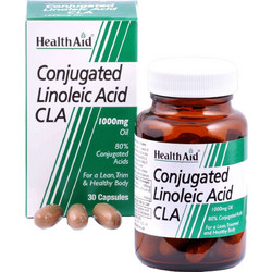 Health Aid CLA Linoleic Acid Συμπλήρωμα Διατροφής 1000mg 30 Κάψουλες
