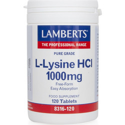 Lamberts L-Lysine 500mg 120 Ταμπλέτες