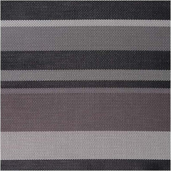 Σουπλά μαύρο-γκρι από PVC 45 x 33 εκατ. Lines