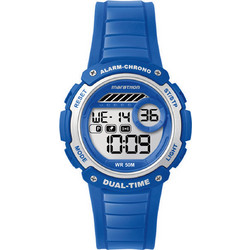 Timex Marathon Ψηφιακό Ανδρικό Ρολόι Χρονογράφος με Μπλε Καουτσούκ Λουράκι TW5K85000