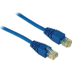 Inter-Tech U/UTP Cat.5 Καλώδιο Δικτύου Ethernet 1m Blue