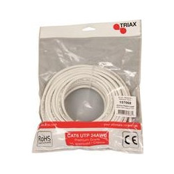 Triax U/UTP Cat.6 Καλώδιο Δικτύου Ethernet 15m White TR157068
