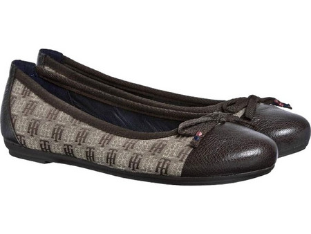Γυναικείες Μπαλαρίνες Tommy Hilfiger FW56814662/243 Καφέ