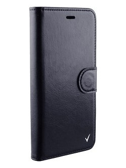 ALCATEL POP 4 (6") Δερμάτινη Stand θήκη Πορτοφόλι Με Αυτοκόλλητο Μαύρο (OEM)