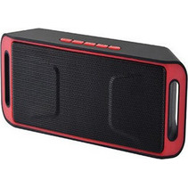 Lamtech LAM020700 Ηχείο Bluetooth 3W με Ραδιόφωνο Μαύρο Κόκκινο