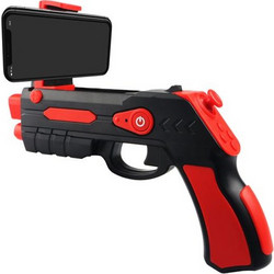 OMEGA REMOTE AUGMENTED REALITY GUN BLASTER BLACK+RED