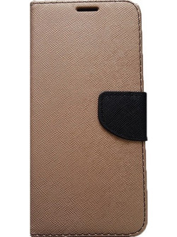 Book Leather Clothing Style and Stand Case for Huawei Mate 20 Lite Gold (oem)