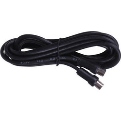 Eurolamp Καλώδιο Κεραίας Coax Male to Coax Female 3m Black 147-13127