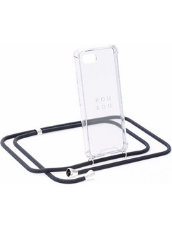 Black phone necklace by XOUXOU Berlin