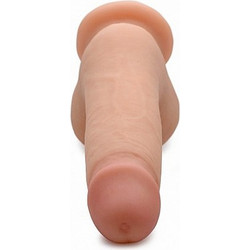 USA Cocks Dual Density Ρεαλιστικό Dildo με Βεντούζα & Όρχεις 17.8cm Μπεζ
