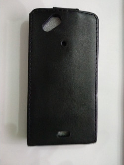 Μαύρη δερμάτινη θήκη πορτοφόλι for Sony Ericsson Xperia Arc X12 / Arc S (ΟΕΜ)