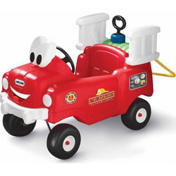 Little Tikes Cozy Coupe Πυροσβεστικό Ποδοκίνητο Παιδικό Αυτοκίνητο Μονοθέσιο Κόκκινο