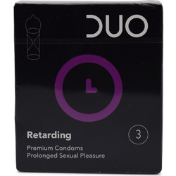 DUO Retarding Προφυλακτικά με Επιβραδυντικό & Λιπαντικό 3τμχ