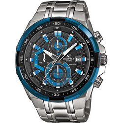 Casio Edifice Ανδρικό Ρολόι Χρονογράφος με Ασημί Μεταλλικό Μπρασελέ EFR-539D-1A2VUEF
