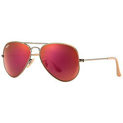Ray-Ban RB3025 167/2K Γυαλιά Ηλίου Aviator Μεταλλικά Χρυσά με Κόκκινο Καθρέπτη Φακό