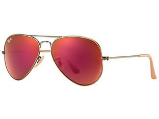Ray-Ban RB3025 167/2K Γυαλιά Ηλίου Aviator Μεταλλικά Χρυσά με Κόκκινο Καθρέπτη Φακό