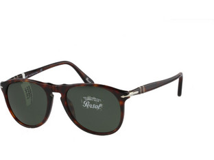 Persol PO9649S 24/31 Ανδρικά Γυαλιά Ηλίου Aviator Κοκάλινα Ταρταρούγα με Μαύρο Polarized Φακό