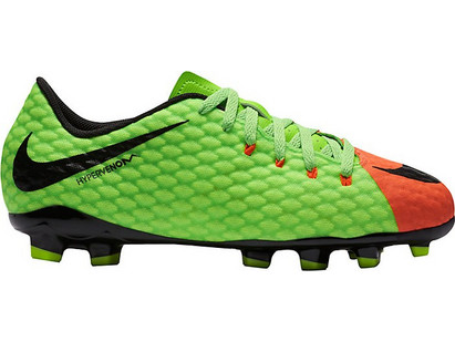 Nike JR Hypervenom Phelon III FG 852595-308 Παιδικά Ποδοσφαιρικά Παπούτσια με Τάπες Πράσινα