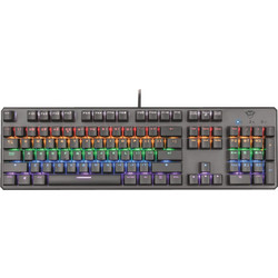 Trust Asta GXT 865 Μηχανικό Gaming Πληκτρολόγιο με GTX Red Διακόπτες RGB Black