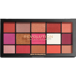 Makeup Revolution Re-Loaded Red Alert Παλέτα Σκιών 16.5gr