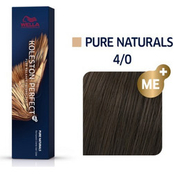 Wella Koleston Perfect Me+ Pure Naturals 4/0 Καστανό Φυσικό Μόνιμη Βαφή Μαλλιών 60ml