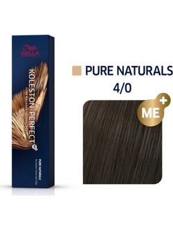 Wella Koleston Perfect Me+ Pure Naturals 4/0 Καστανό Φυσικό Μόνιμη Βαφή Μαλλιών 60ml
