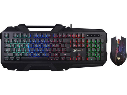 A4Tech Bloody Bld-B2500 Σετ Gaming Πληκτρολόγιο RGB Black