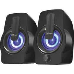 Trust Gemi Ηχεία Υπολογιστή 2.0 6W με RGB Φωτισμό Black