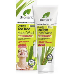 Dr. Organic Bioactive Skincare Tea Tree Face Wash Ενυδατικό Gel Καθαρισμού Προσώπου 200ml