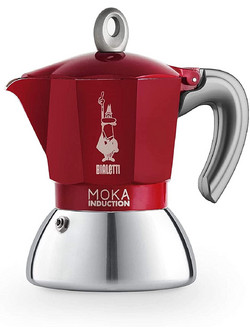 Bialetti New Moka Induction Μπρίκι Espresso 4Cups Κόκκινο