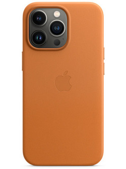 Apple Leather Case with MagSafe Golden Brown (iPhone 13 Pro)