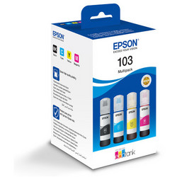 Epson 103 B/C/M/Y Πακέτο 4 Μελανιών Εκτυπωτή Inkjet C13T00S64A